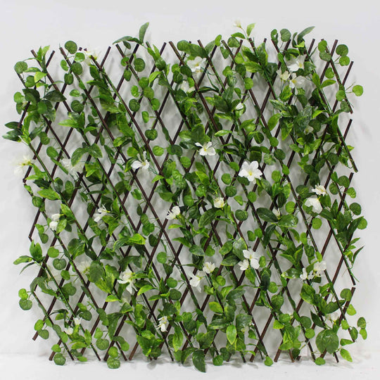 Floral Expandable Ivy Lattice Fence