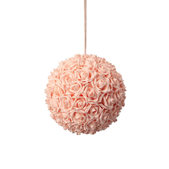 Foam Rose Pomander 14" - Blush