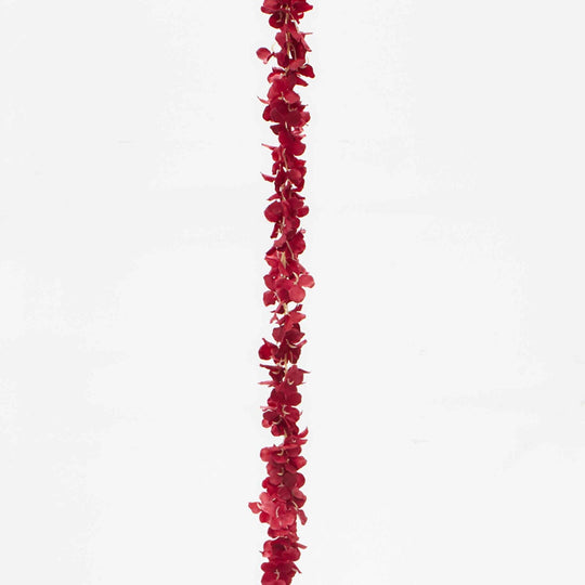 Artificial Hydrangea Garland-Burgundy