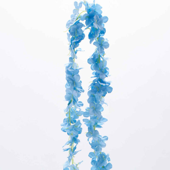 Artificial Hydrangea Garland-Blue