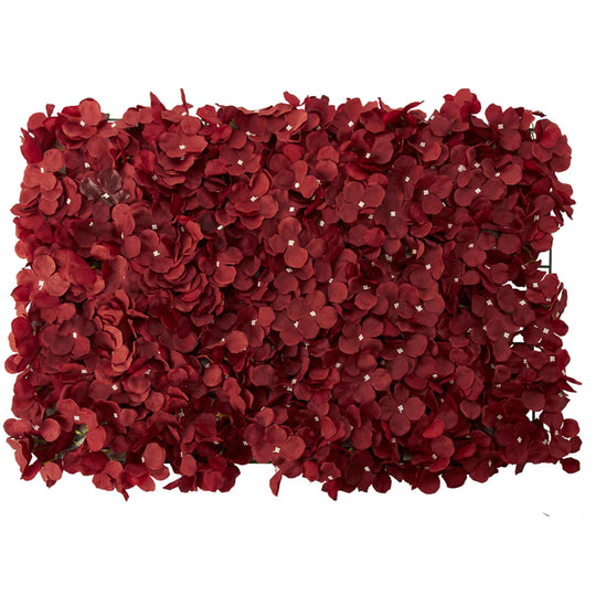 Artificial Hydrangea Mat - Burgundy