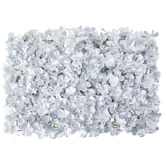 Artificial Hydrangea Mat - Silver