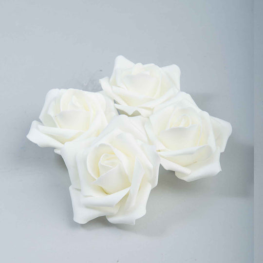 Foam Rose 2.75" 12pc/bag - Ivory