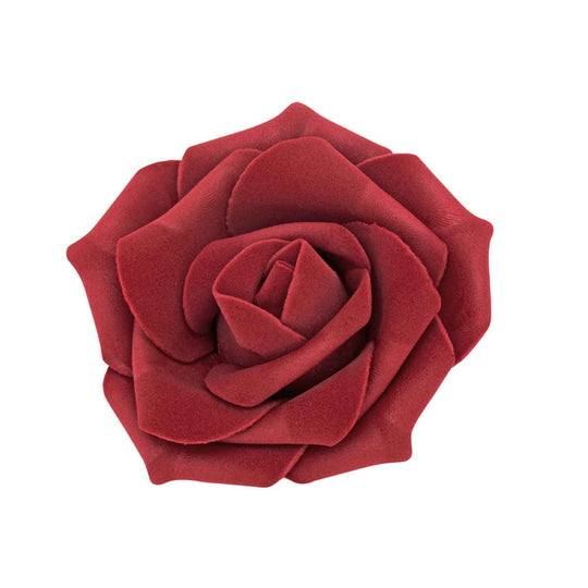Foam Rose 3.5" 12pc/bag - Burgundy