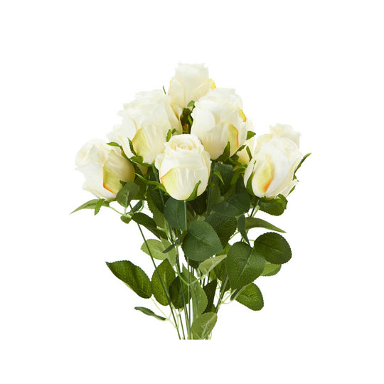 Artificial Rose Bundle - White