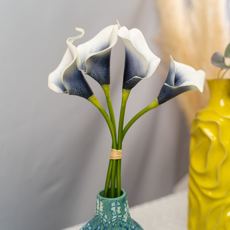 Faux Calla Lily Bouquet-Navy and White - Events and Crafts-Simple Elements