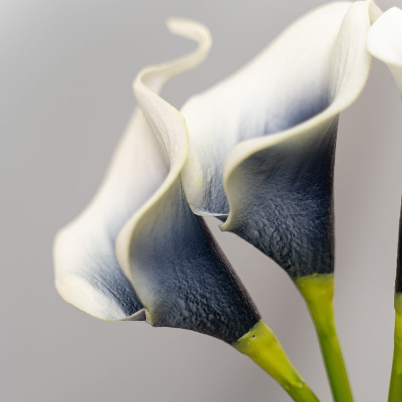 Faux Calla Lily Bouquet-Navy and White - Events and Crafts-Simple Elements