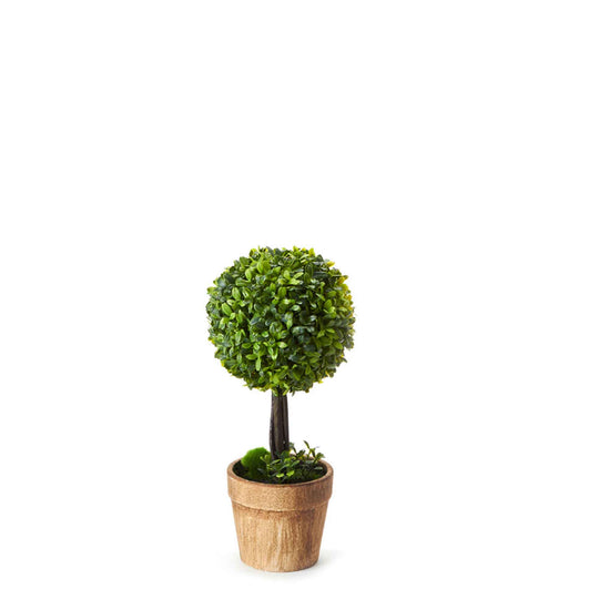 Artificial Boxwood Topiary Ball Bush 13"
