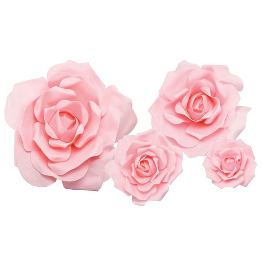 Jumbo Foam Rose Set-Blush