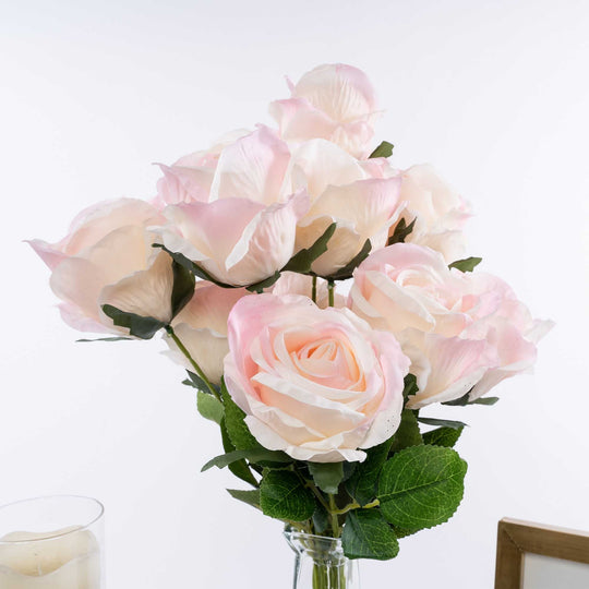 Artificial Rose Bundle - Blush
