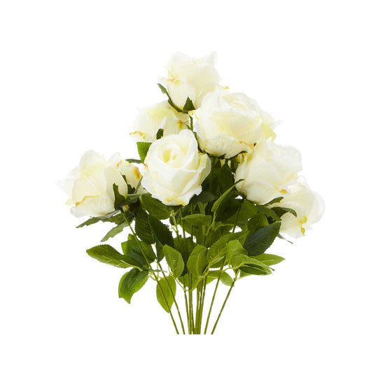 Artificial Rose Bundle - Ivory