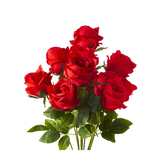 Artificial Rose Bundle - Red