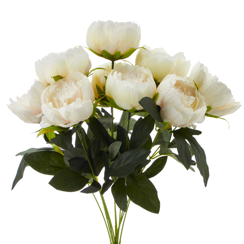 Artificial Peony Bundle-Ivory Peach - Events and Crafts-Elite Floral