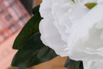 Artificial Peony Bundle-White - Events and Crafts-Elite Floral