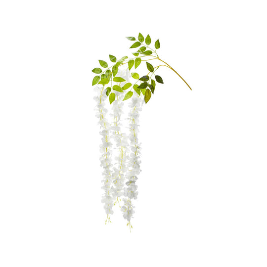 Artificial Wisteria Branch (12pack) - White