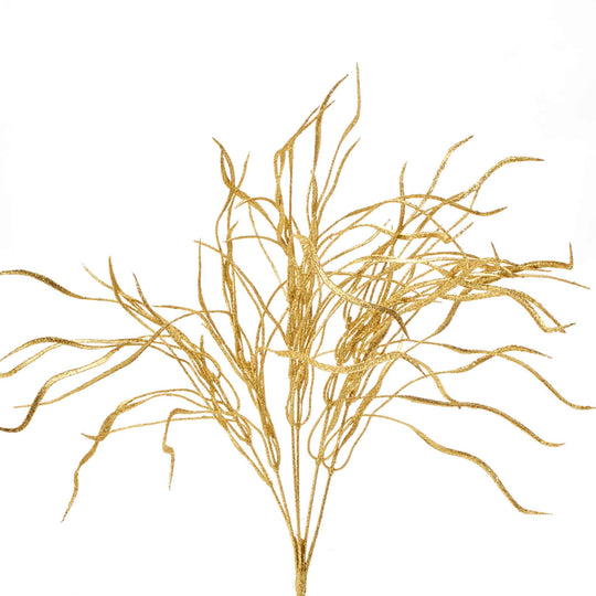 Glitter Leaf Spray-Gold