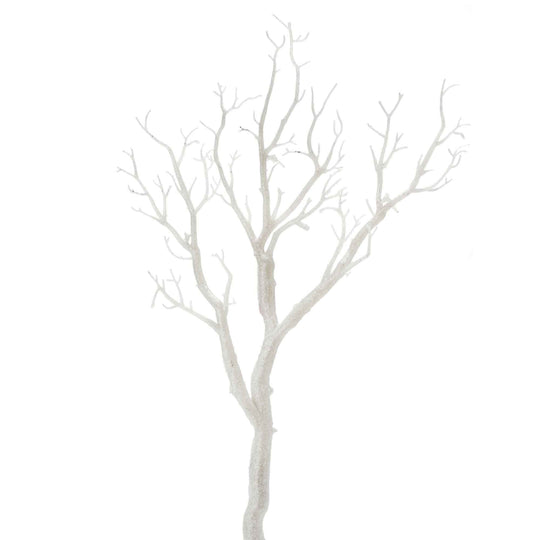 Manzanita Glitter Wishing Tree Branches - White - Set of 12