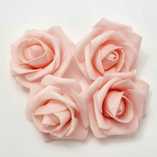 Bulk Large Foam Roses-Blush