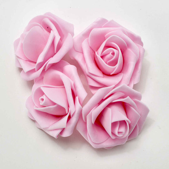 Bulk Large Foam Roses-Pink