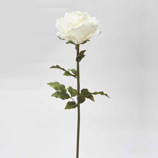 Jumbo Artificial Rose 42.5"-White