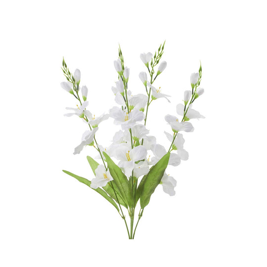 Artificial Gladiolus Bundle - White