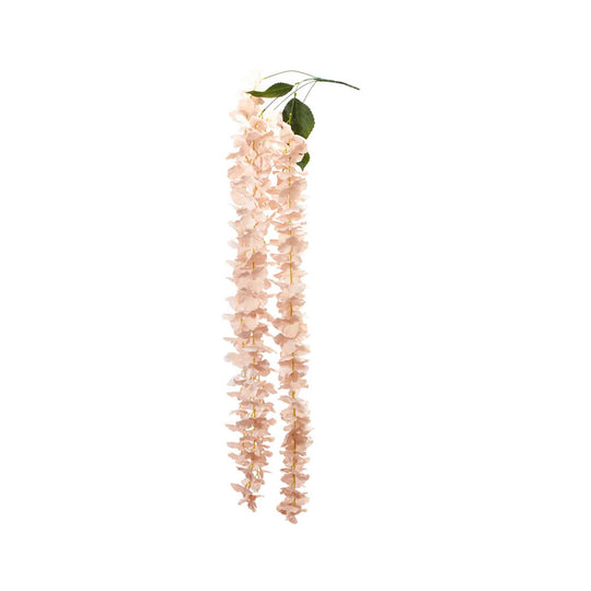Artificial Wisteria Spray-Blush
