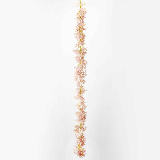 Artificial Lilac Garland-Ivory and Pink