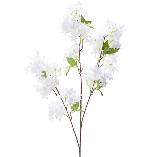 Artificial Lucky Lilac Spray - White