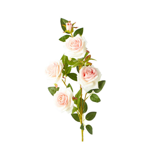 Artificial Rose Branch - Blush