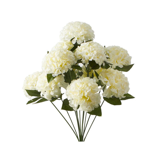 Artificial Dwarf Hydrangea Bundle - Ivory