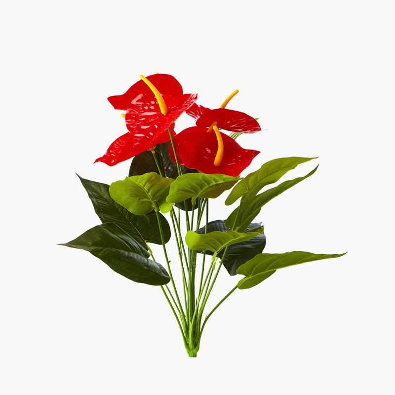 Artificial Anthurium Spray - Events and Crafts-Events and Crafts