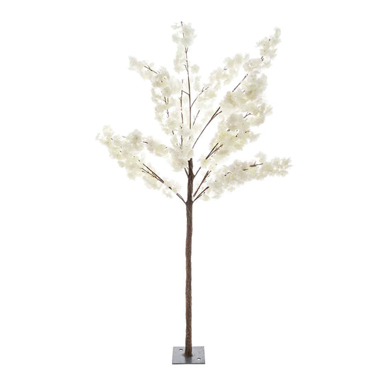 Artificial Flowering Cherry Blossom Tree 69" - White