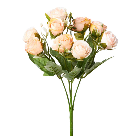 Artificial Rose Spray-Blush