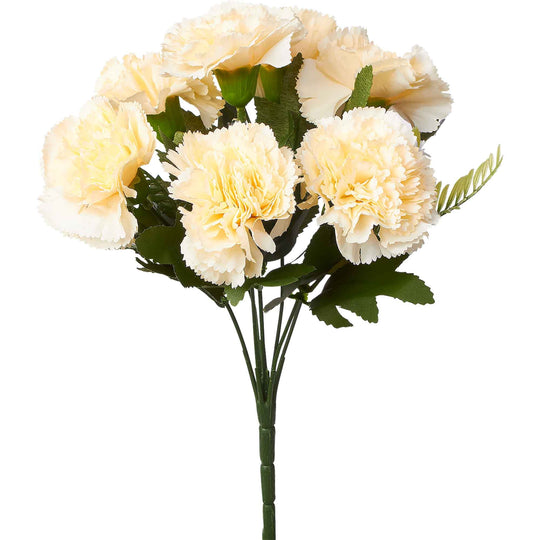 Artificial Carnation Spray-Ivory