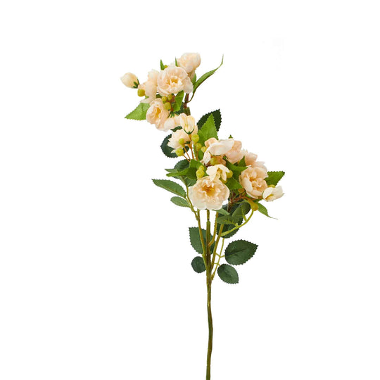 Artificial Camellia Branch - Ivory