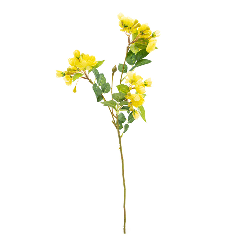 Artificial Camellia Branch-Yellow - Events and Crafts-Elite Floral