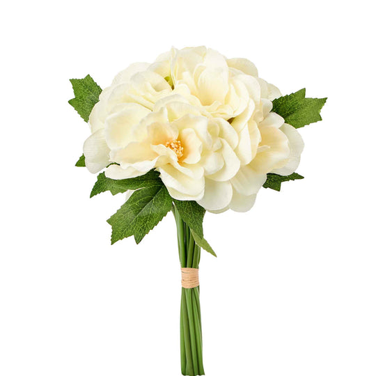 Faux Gardenia Bouquet - Ivory