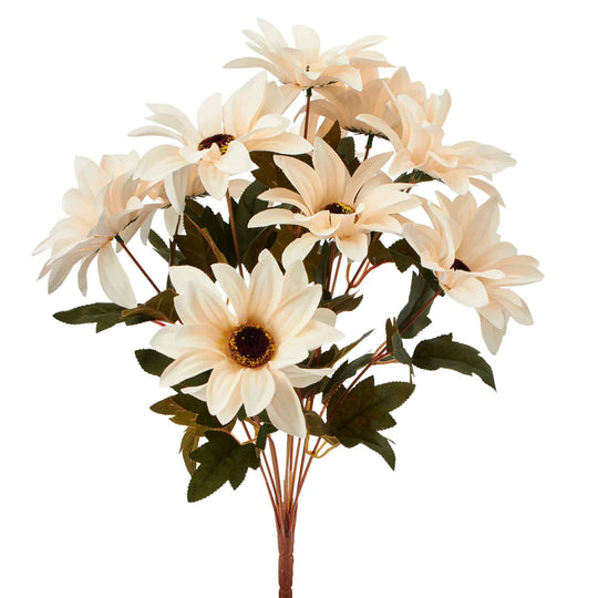 Artificial African Daisy Spray - White