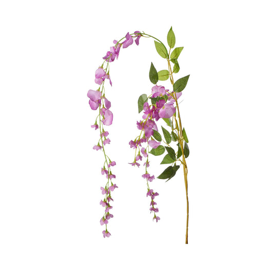 Artificial Wisteria Branch - Lavender
