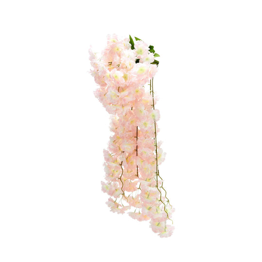 Artificial Wisteria Spray - Blush