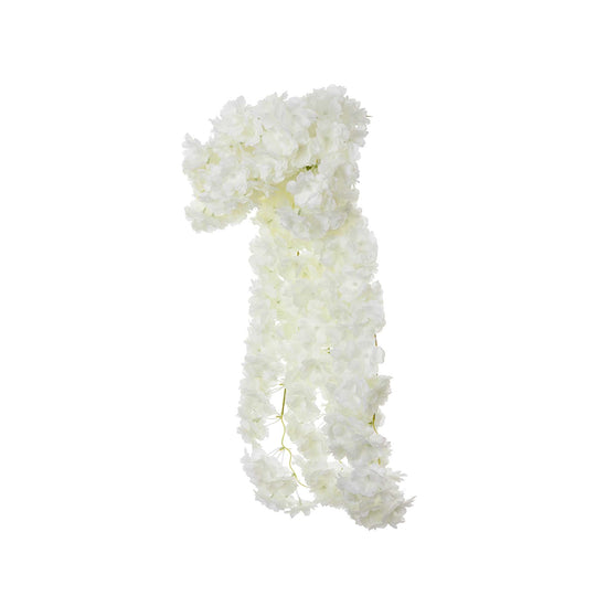 Artificial Wisteria Stem - White