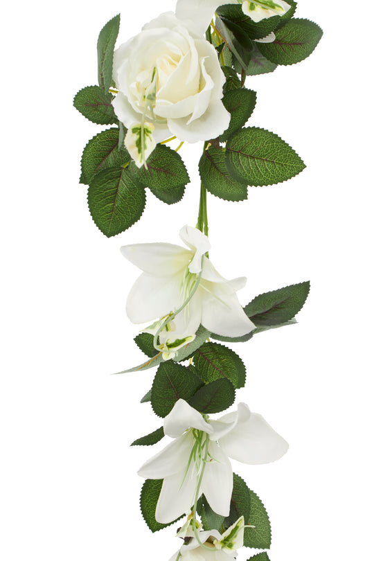 Artificial Rose and Lily Floral Garland