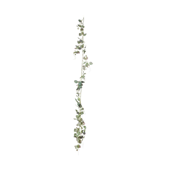Artificial Silver Dollar Eucalyptus Garland - Green