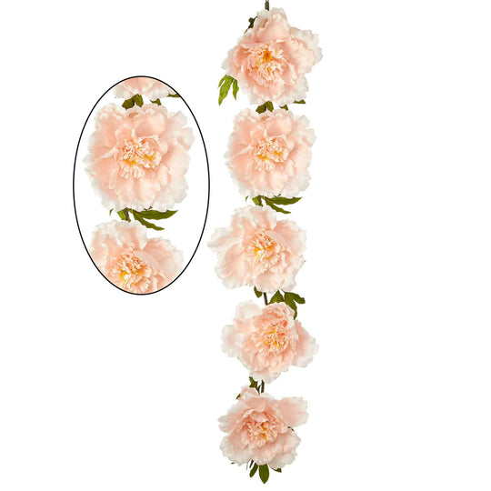 Artificial Jumbo Peony Garland - Blush