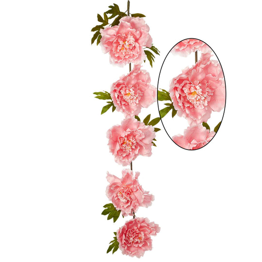 Artificial Jumbo Peony Garland - Pink