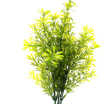 Yellow Faux Boxwood With Fern 14" - Events and Crafts-Events and Crafts