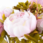 Artificial Peony W/ Mixed Flower Bouquet 19" - Events and Crafts-Events and Crafts