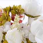 Artificial Peony W/ Mixed Flower Bouquet 19" - Events and Crafts-Events and Crafts