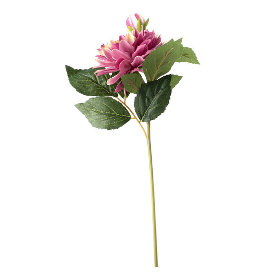 Faux Dahlia Stem 23" - Mauve