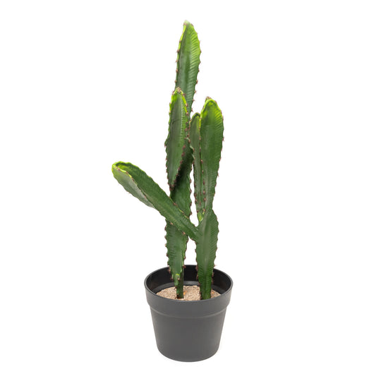Faux Desert Candle Cactus with Plastic Pot 23"